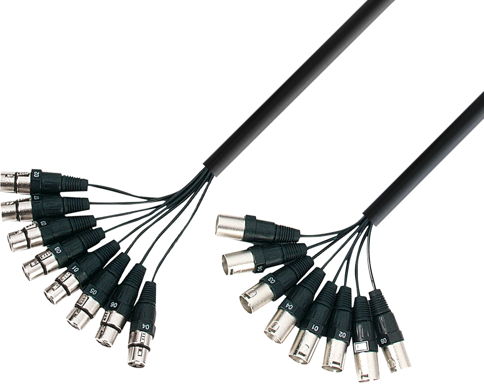 Adam Hall Multicore 8Ch 5,0m XLRf-XLRm Adam Hall Multicore 8Ch 5,0m XLRf-XLRm