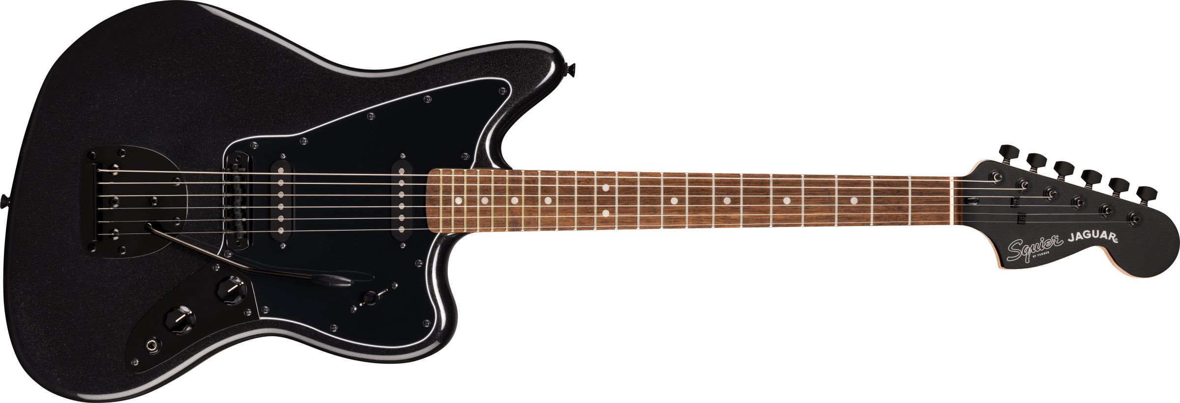 Fender Squier Affinity FSR Jaguar Metallic Black Limited Edition