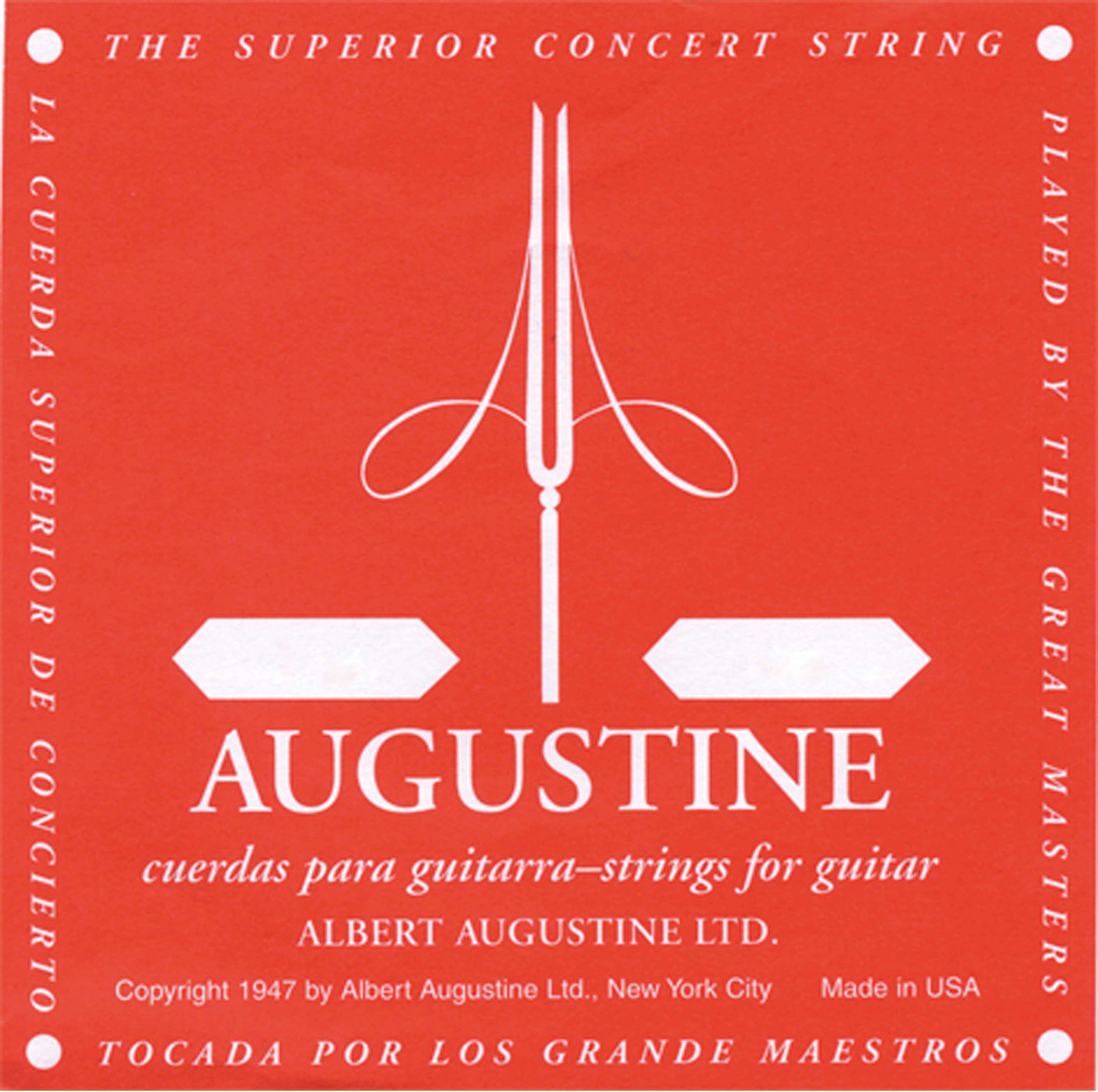 Augustine 5A red single string