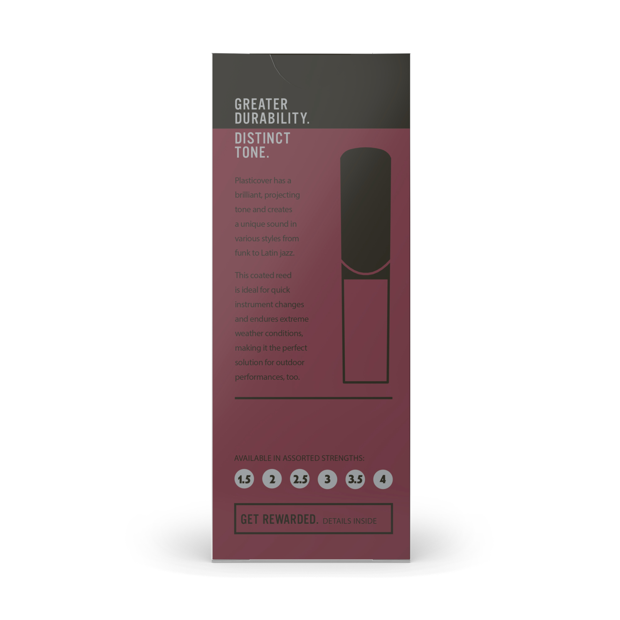 D'Addario Plasticover baritone saxophone 3.5 box of 5 – Bild 2