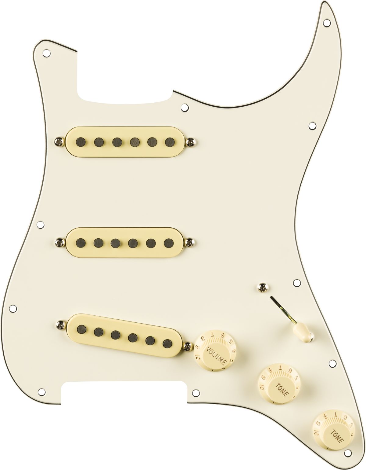 Fender Pre-Wired Strat Pickguard Eric Johnson Signature Pickups Parchment PG 11-Hole – Bild 1