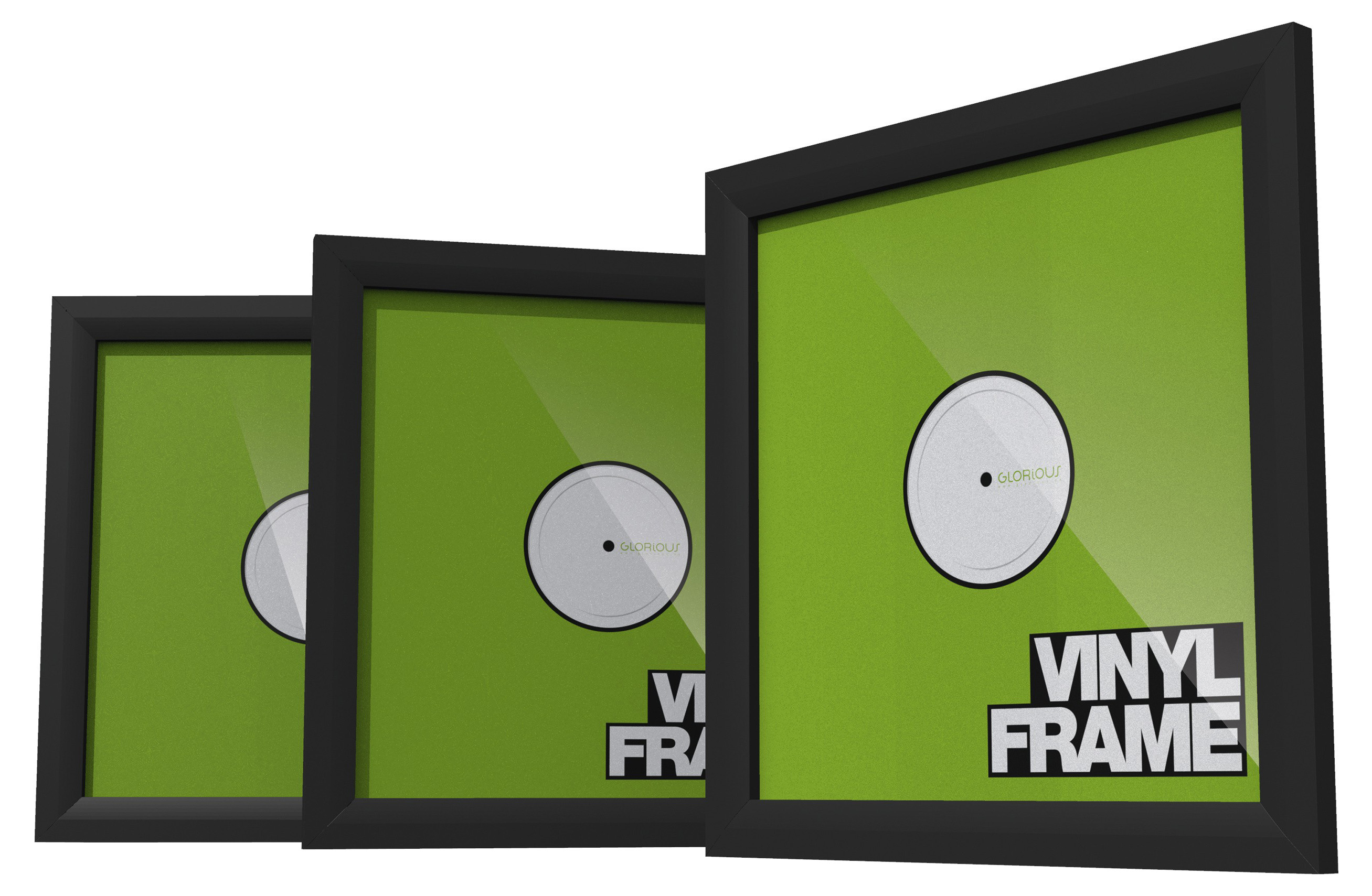 Glorious Vinyl Frame Set Black - Set mit 3 Stück