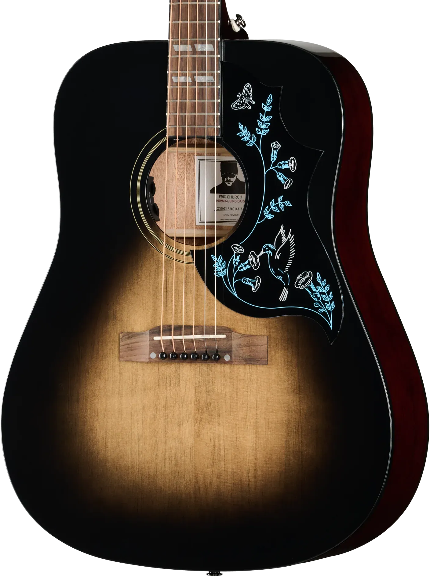 Epiphone Hummingbird Dark Eric Church Cobra Burst – Bild 3