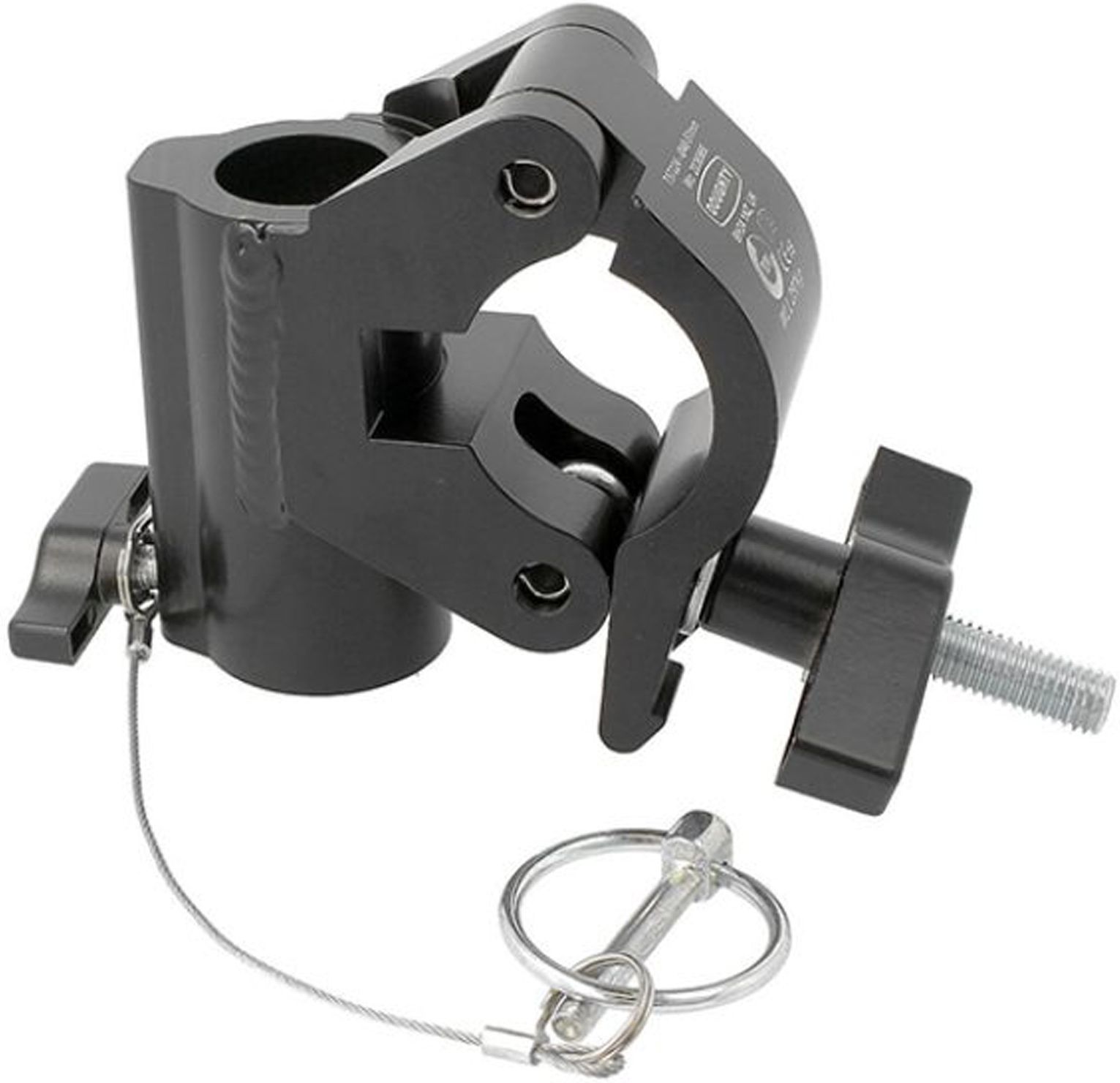 Doughty TV clamp for TV studs, black T57224