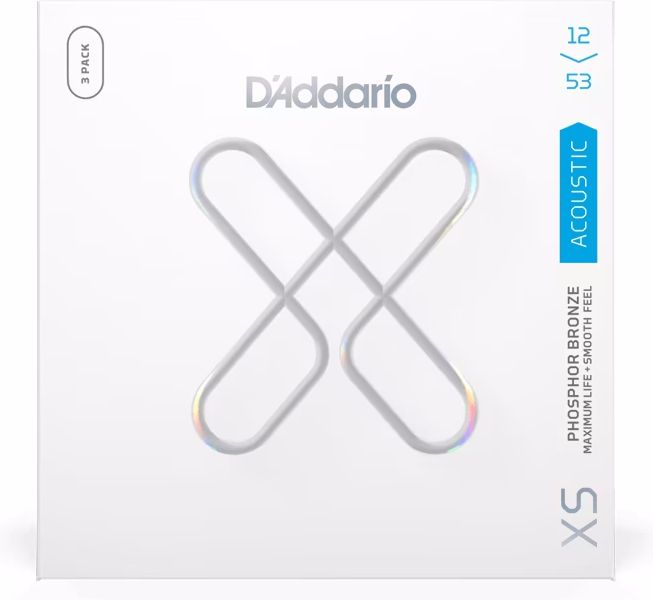 D Addario XS Acoustic Phosphor Bronze Light 12-53 3er-Pack