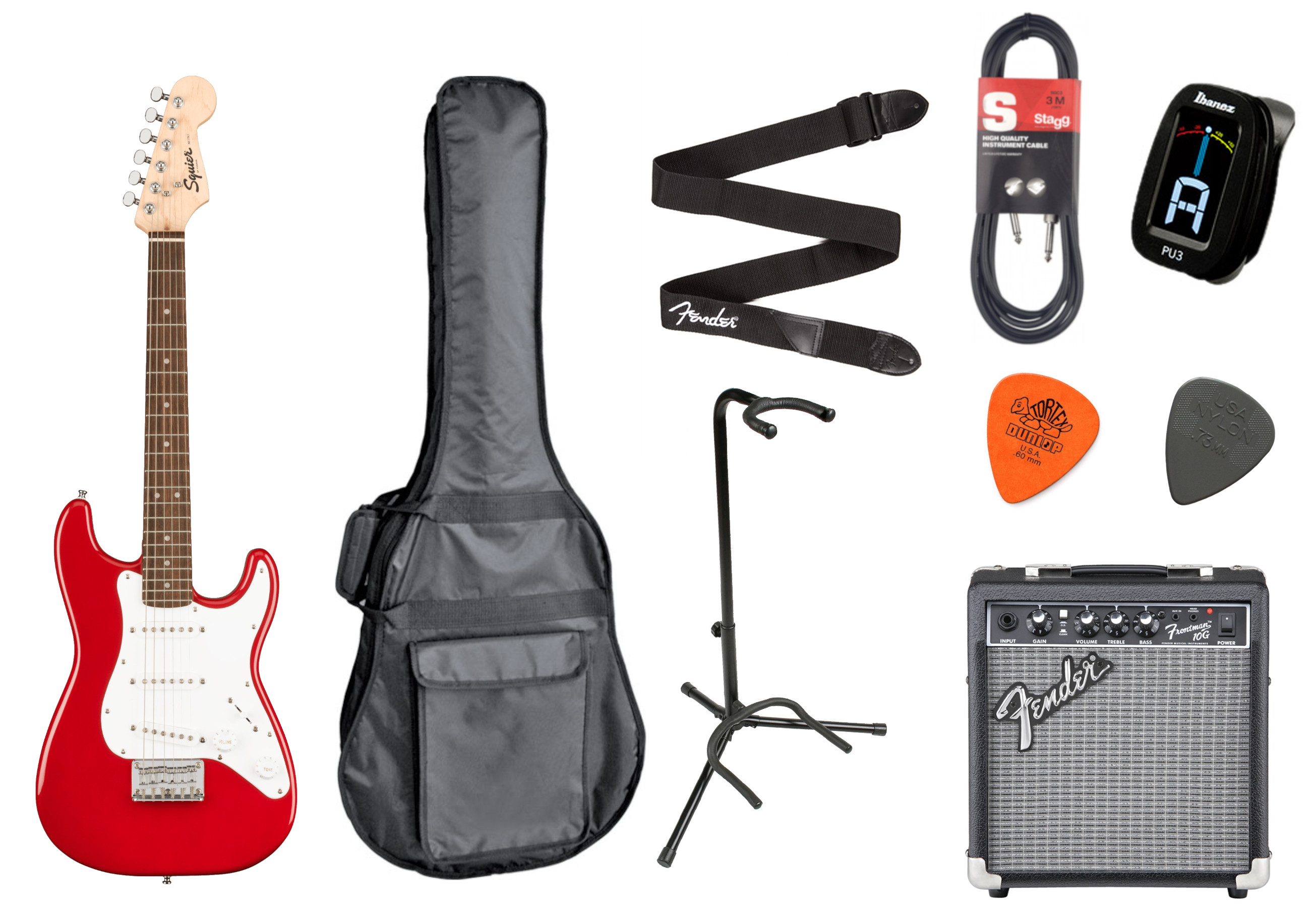 Fender Squier Starterset MINI Strat Dakota Red