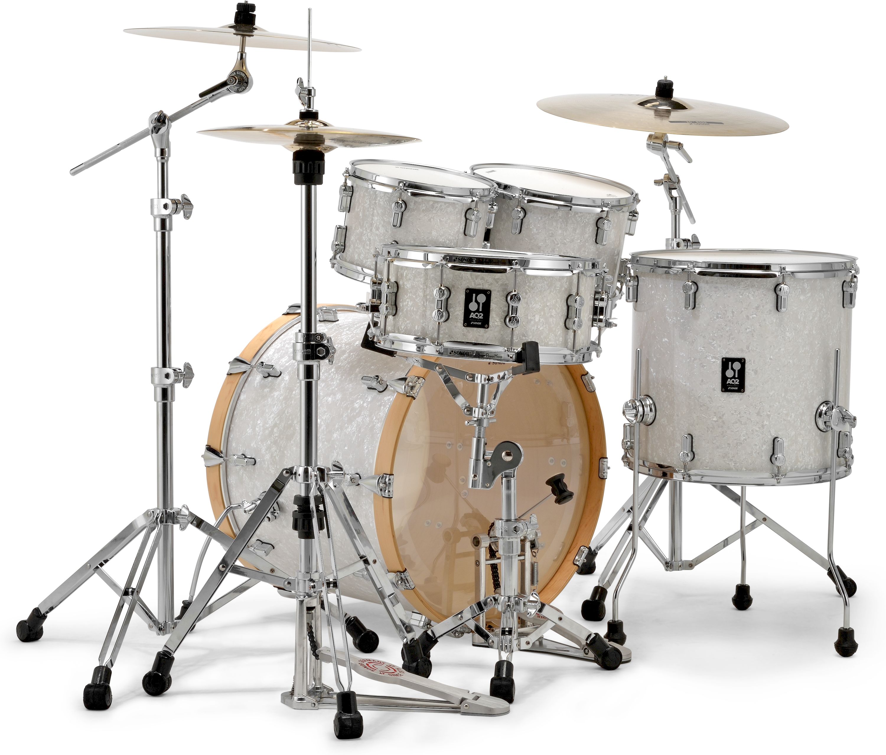 Sonor AQ2 Stage Set WHP Drum-Set 5tlg. White Pearl – Bild 3