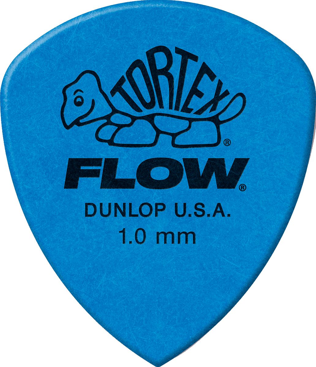 Dunlop Tortex Flow Plektren Standard 1,00mm blau 558P100 12er Pack – Bild 3