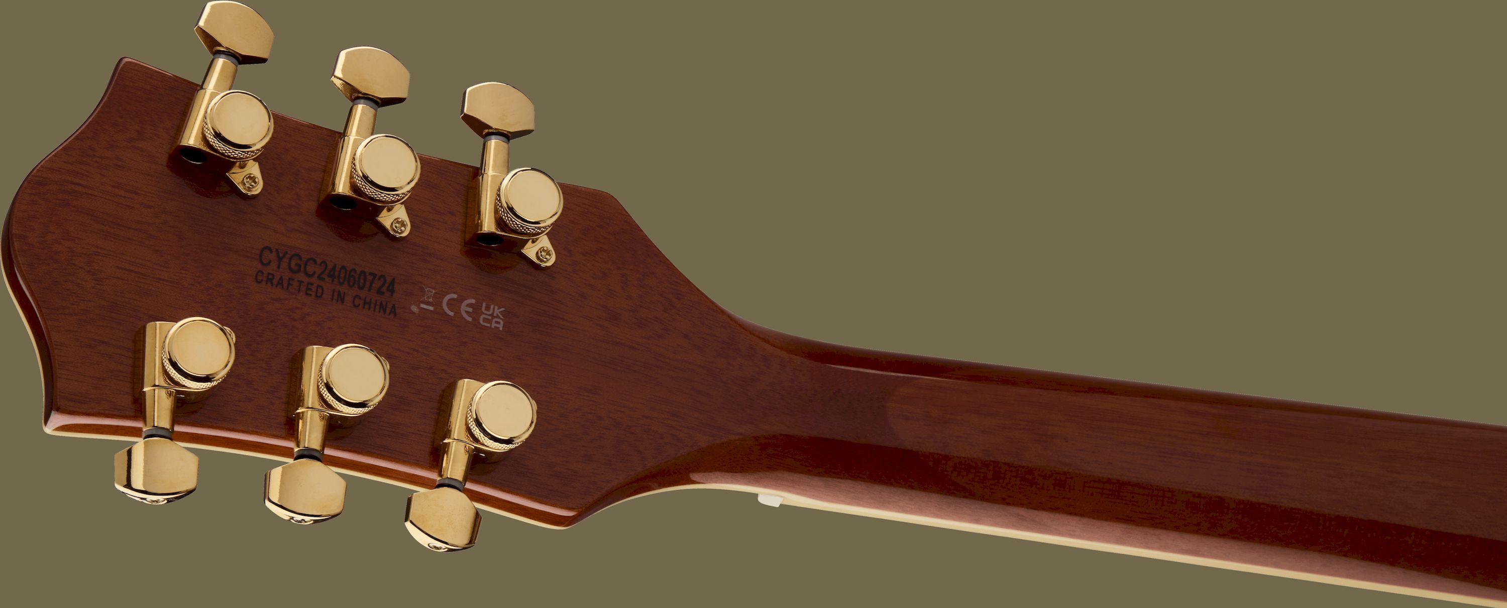 Gretsch LTD Flame Okoume Broadkaster Double-Cut w/Bigsby Roundup Orange – Bild 6