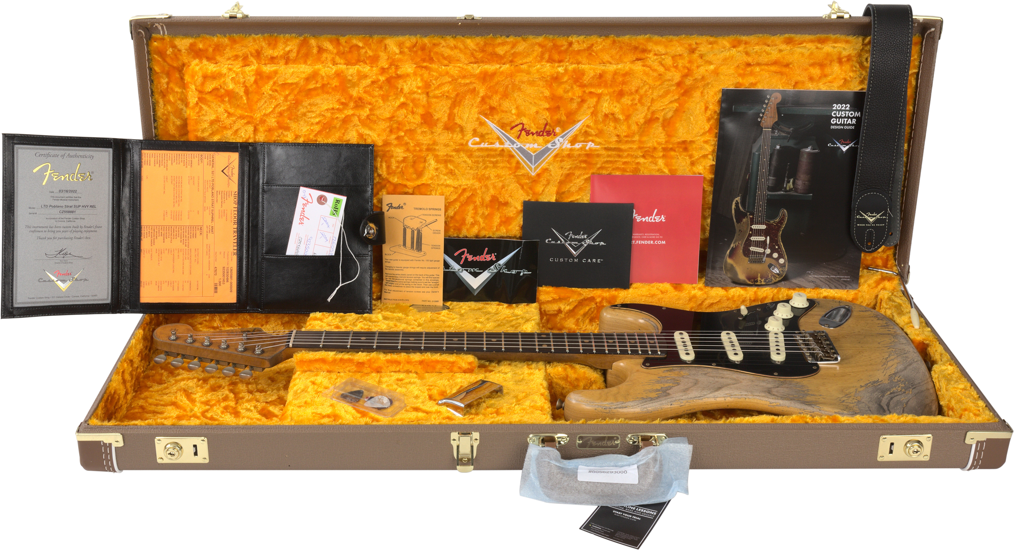 Fender Custom Shop Poblano Stratocaster Super Heavy Relic Aged Natural Limited Edition
