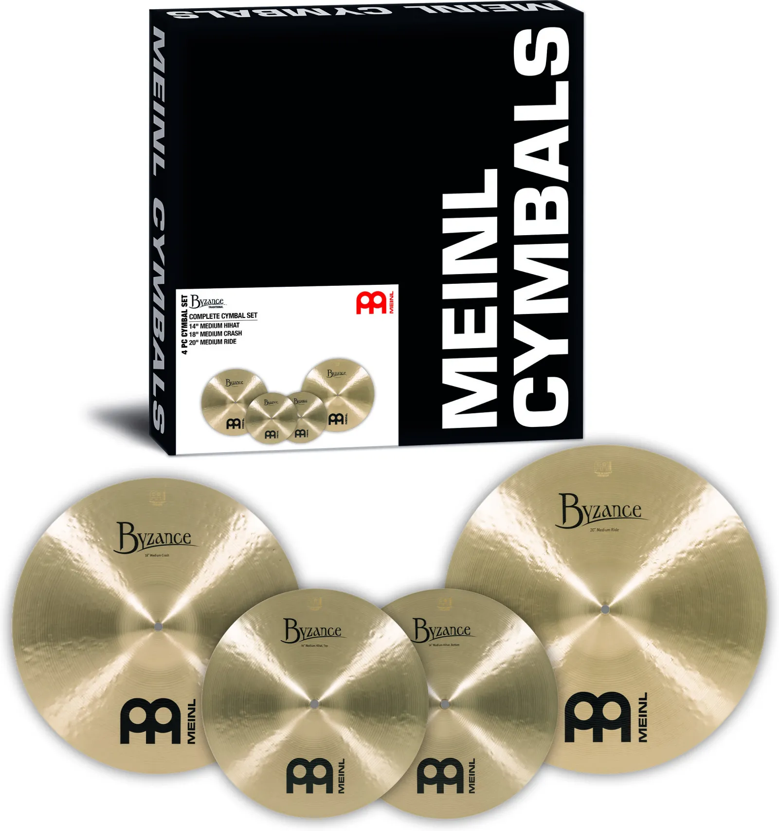 Meinl BT-CS1 Byzance Traditional Complete Cymbal Set