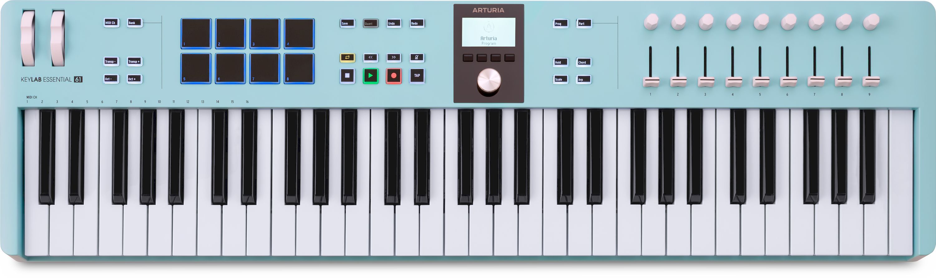 Arturia KeyLab Essential 61 MK3 Aquamarine