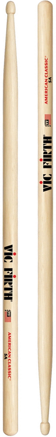 Vic Firth 5A American Classic - Hickory - Wood tip Vic Firth 5A American Classic - Hickory - Wood tip