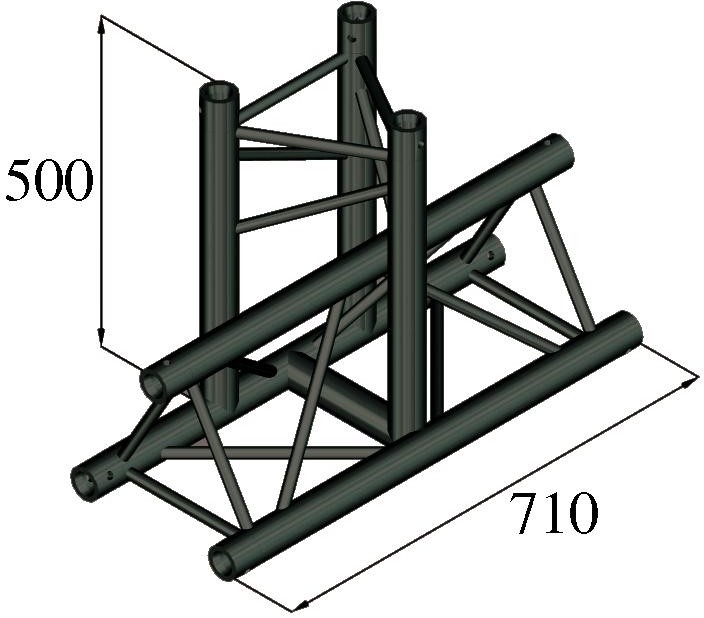 Alutruss TRILOCK S-PAT-35 3-Weg-T-Stück Alutruss TRILOCK S-PAT-35 3-Weg-T-Stück