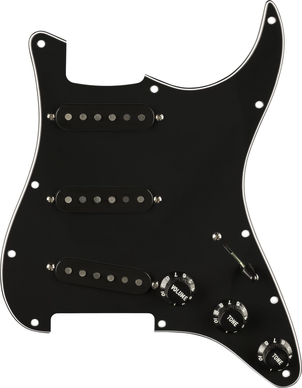 Fender Pre-Wired Strat Pickguard Pure Vintage 59 Pickups Black PG 11-Hole – Bild 1