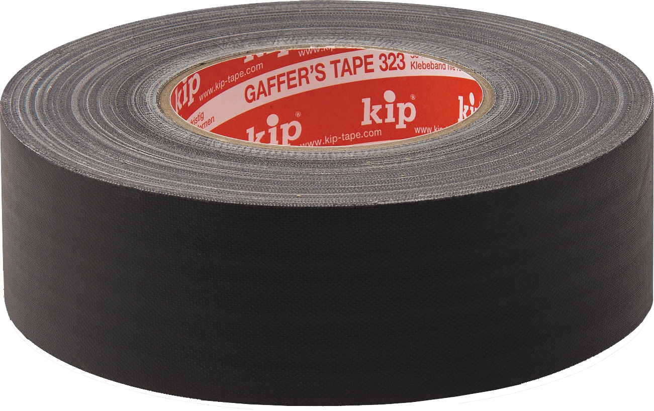 kip Gaffer Tape 323 schwarz matt 50mm