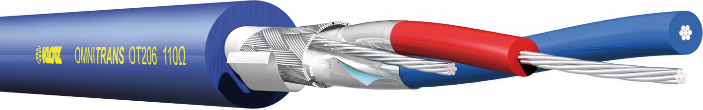 Klotz OT206YB DMX-Kabel blau      -Meter- Klotz OT206YB DMX-Kabel blau      -Meter-