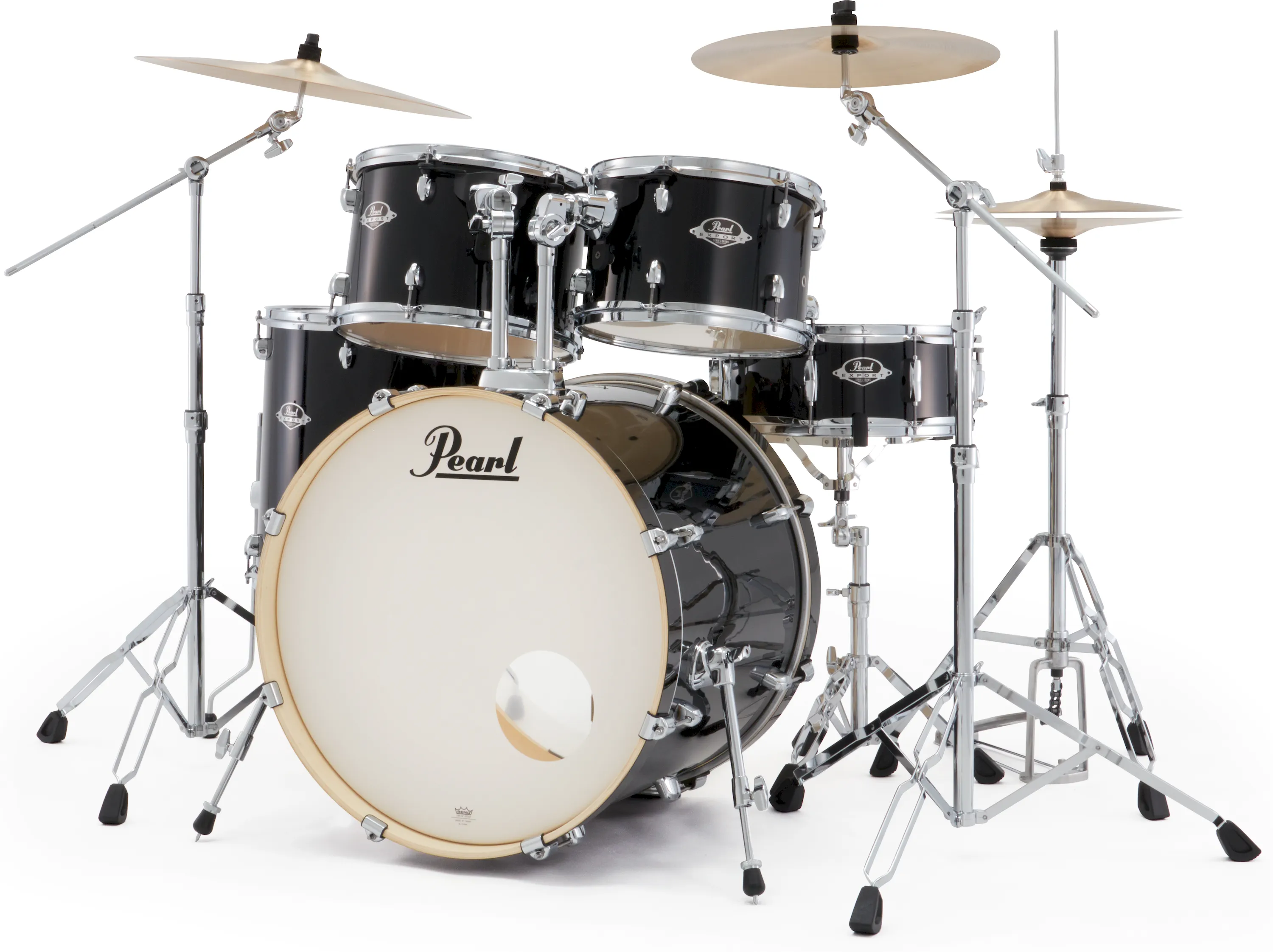 Pearl EXX725NBR/C31 Export Drumset Jet Black/Sabian PX