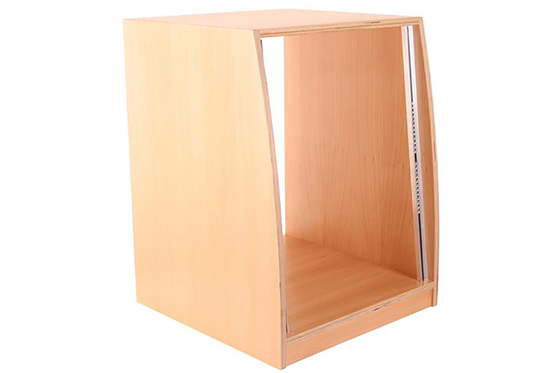 LT Cases Studio Unterbaurack 14HE Buche lackiert LT Cases Studio Unterbaurack 14HE Buche lackiert