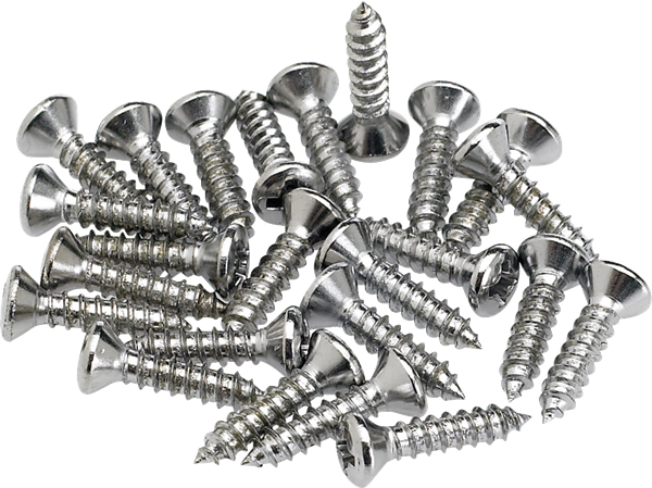 Fender Pickguard Schrauben Chrome 24er Satz