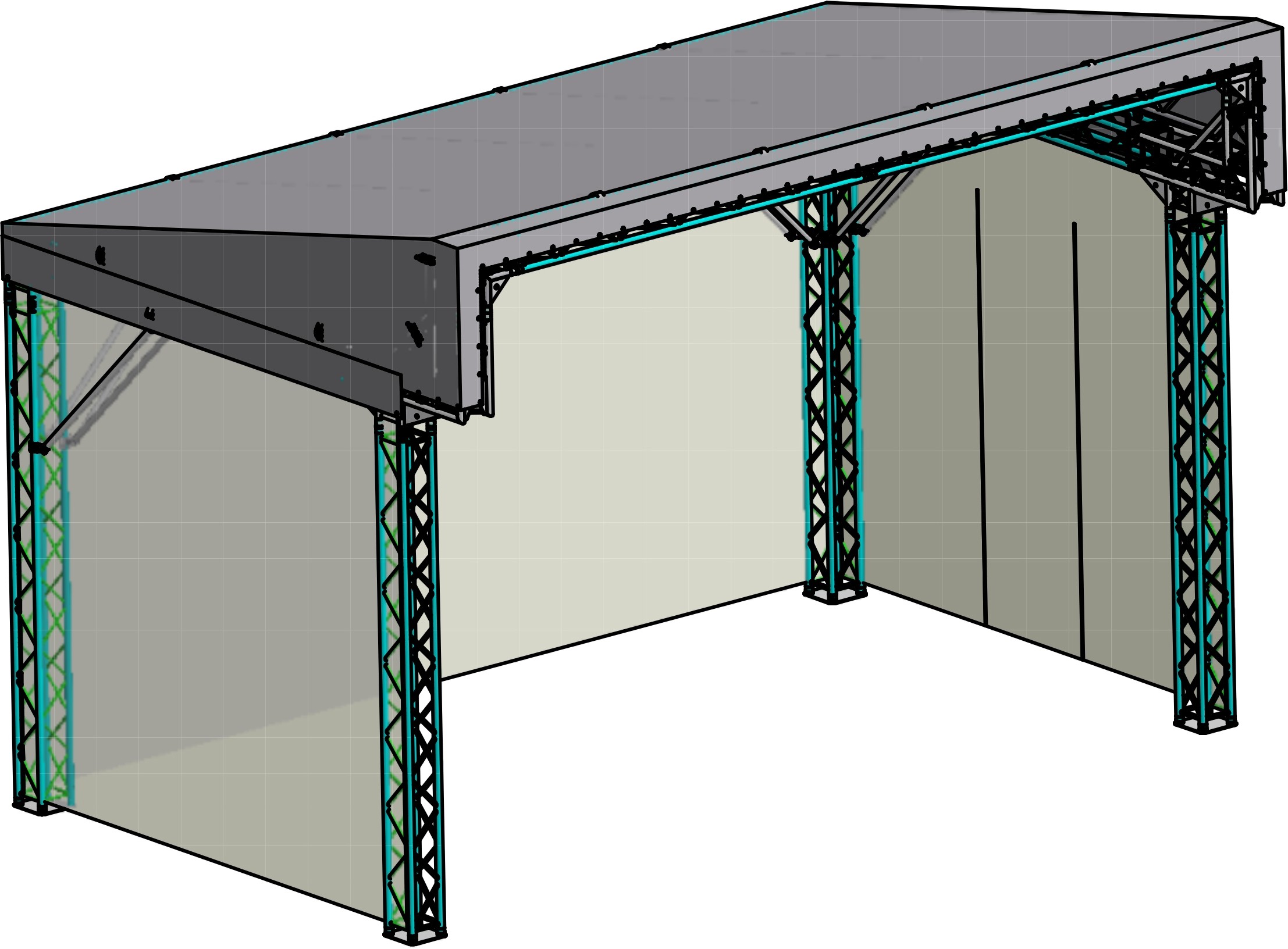 Global Truss Pitch Roof 6x4m Global Truss Pitch Roof 6x4m