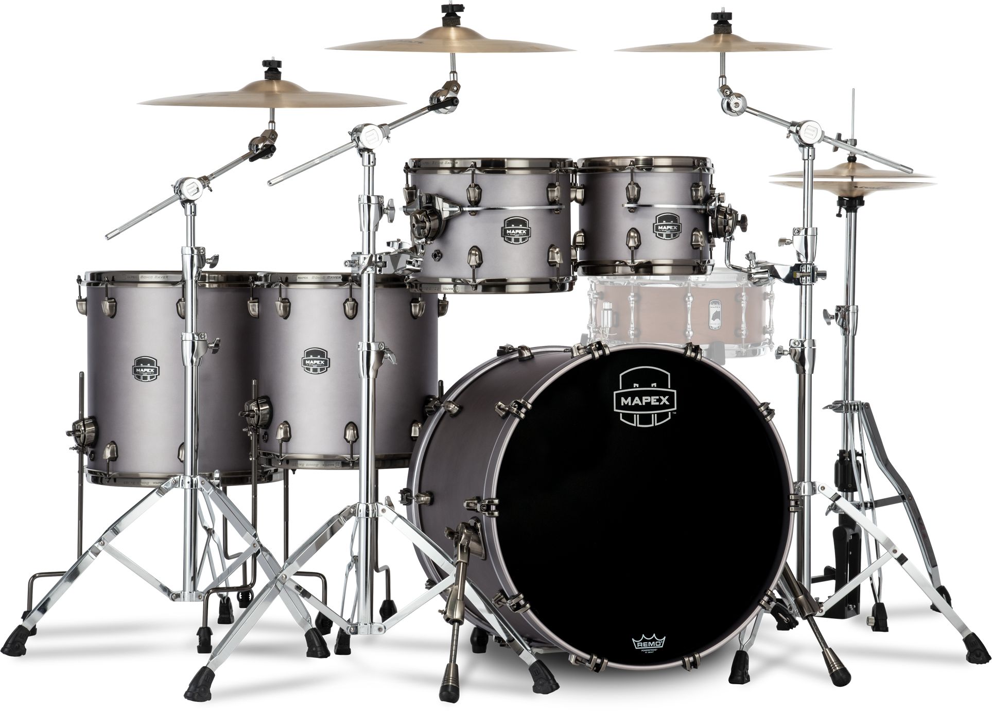 Mapex MXSE628XMBPG Saturn Evolution Maple Stage+ - Gun Metal Grey