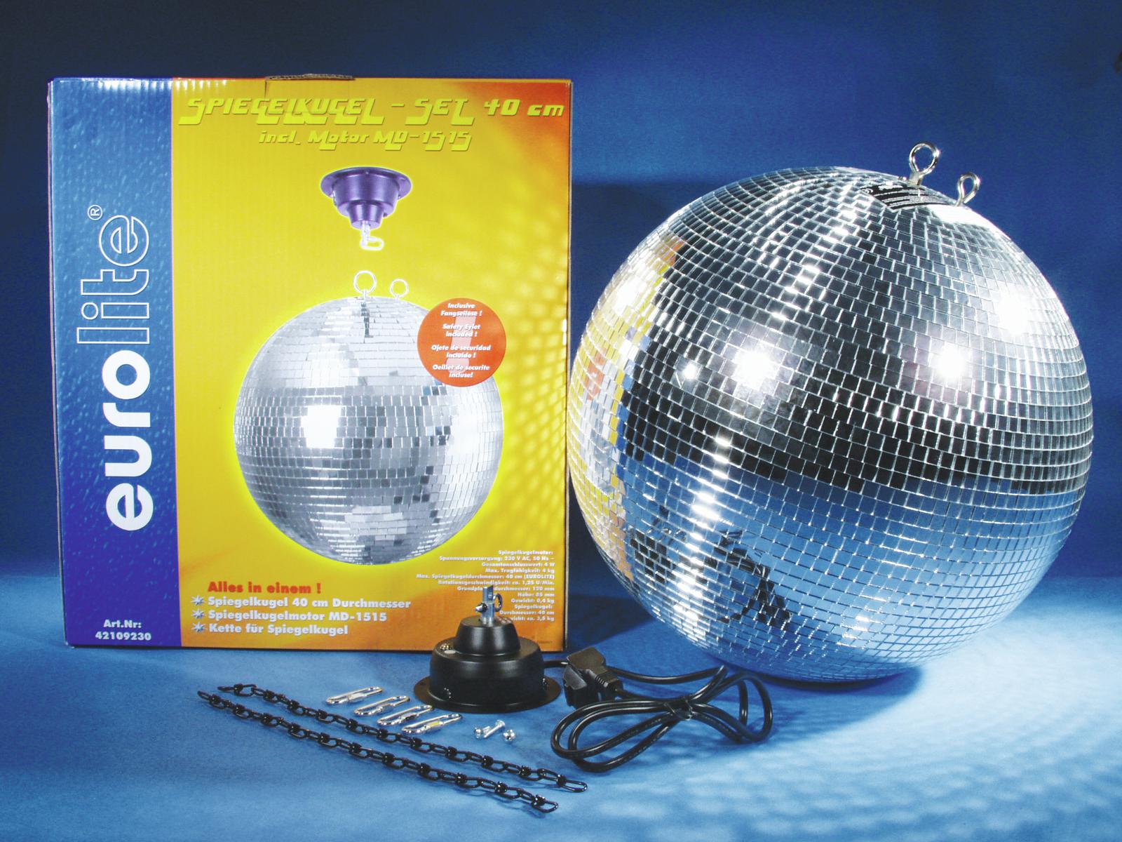 Eurolite mirror ball 40cm with MD-1515 motor