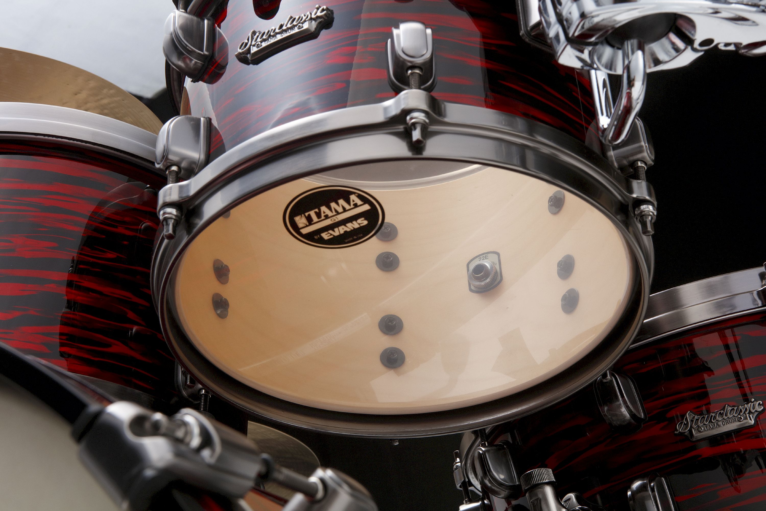 Tama MR42TZUS-ROY Starclassic Maple Shell Set 4pcs - Red Oyster/Smoked Black Nickel