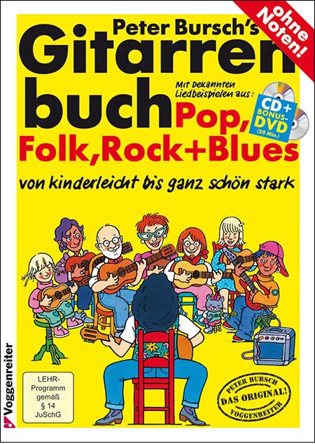 Bursch Peter  Gitarren Buch 1 + CD + DVD Bursch Peter  Gitarren Buch 1 + CD + DVD