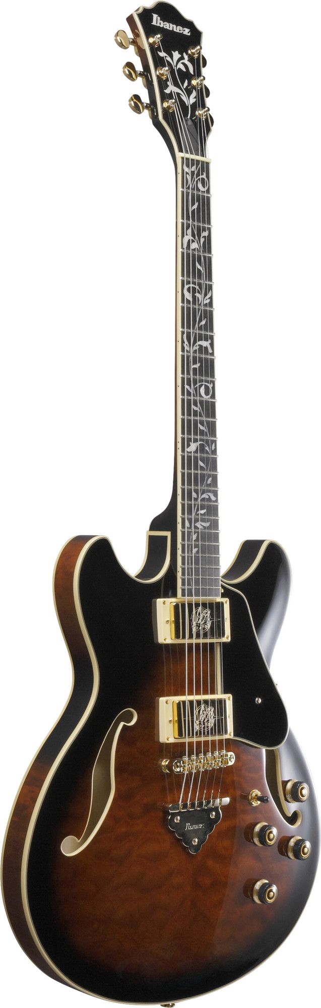 Ibanez AS 93 QMSP-DBS Dark Brown Sunburst – Bild 3