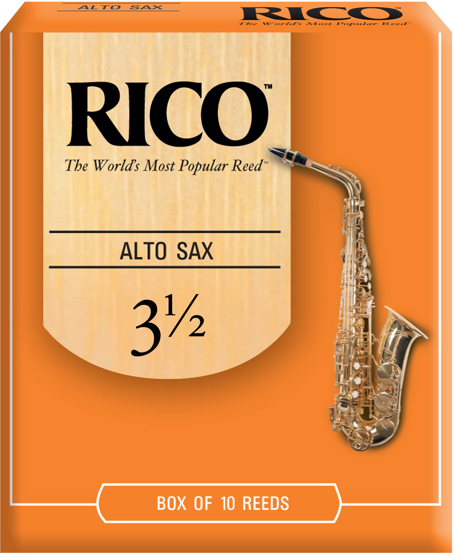 Rico Blatt Alt-Saxophon     3,5  10er Box RJA1035 (B-Ware) Rico Blatt Alt-Saxophon     3,5  10er Box RJA1035 (B-Ware)