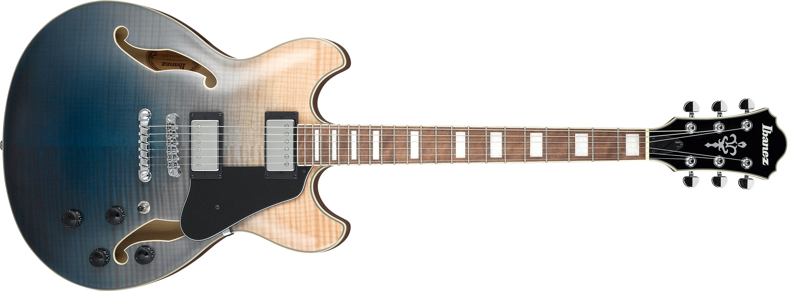 Ibanez AS 73FM-TIF Transparent Indigo Fade