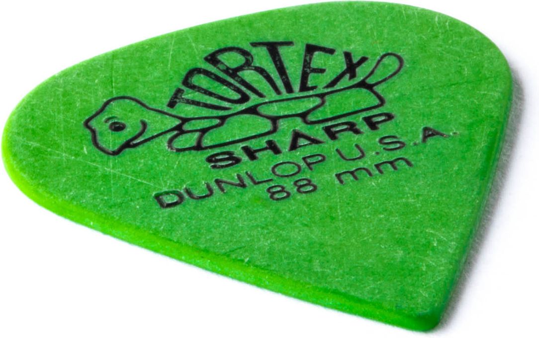 Dunlop Tortex Sharp Plektrum 0.88mm grün 412R88