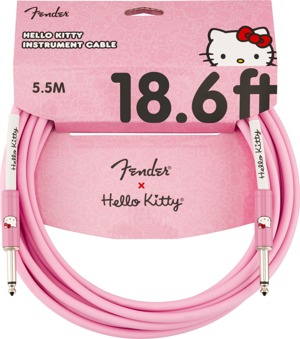Fender Hello Kitty cable pink 5.5m  Fender Hello Kitty cable pink 5.5m