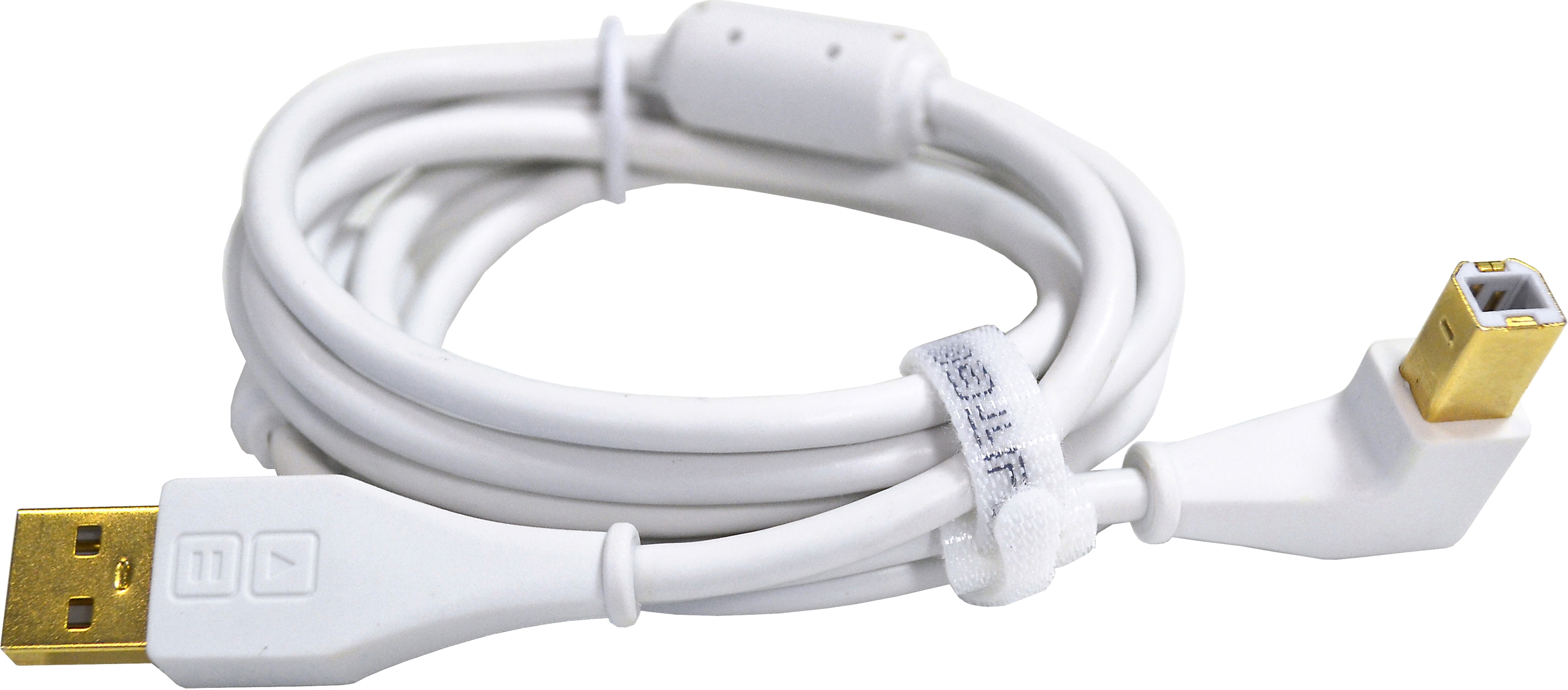 DJ TechTools USB Chroma Cable white abgewinkelt (ca. 1,5m)