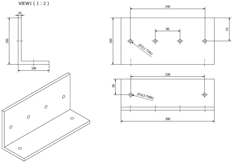 Global Truss Wandhalter für F33-F34 inkl. Coupler (115641)