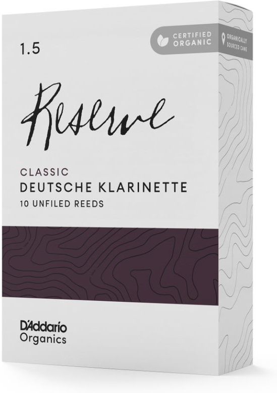 DAddario Woodwinds Organic Reserve Classic D-CLAR 1.5