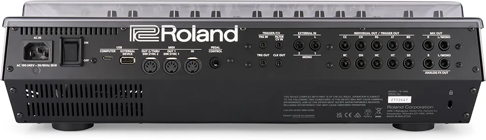 Decksaver Roland TR-1000 Staubschutzabdeckung – Bild 5