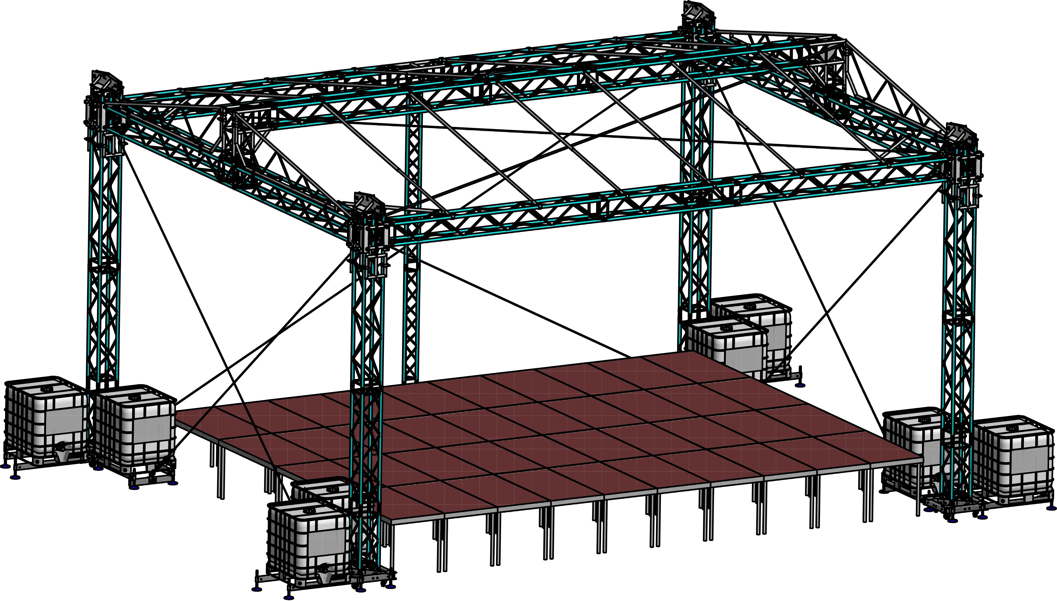 Global Truss Double Pitch Roof 10x8m / 8x6m Global Truss Double Pitch Roof 10x8m / 8x6m