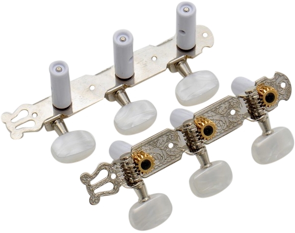Kluson machine heads Economy classic nickel/pearloid Kluson machine heads Economy classic nickel/pearloid