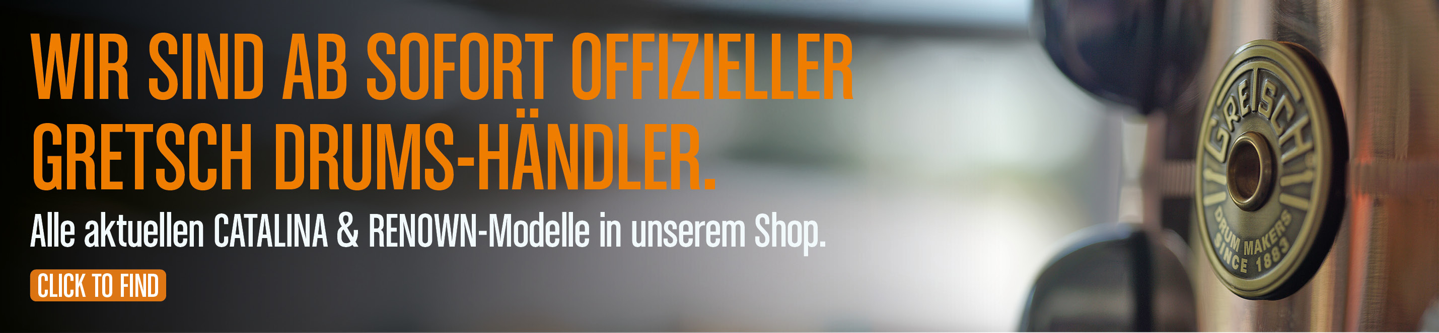 Wir sind offizieller Gretsch Drums-Händler