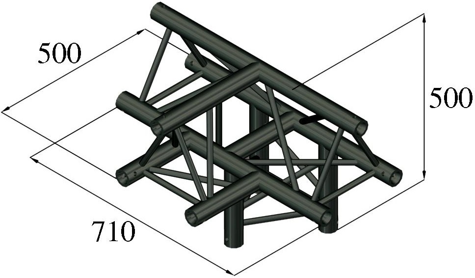 Alutruss TRILOCK S-PAT-43 4-Weg-Stück /\