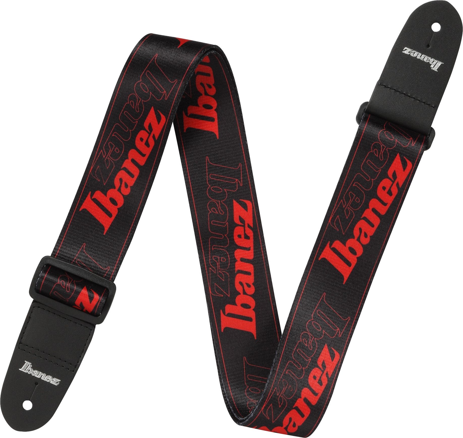 Ibanez Gitarrengurt Design Black Red Ibanez Logos