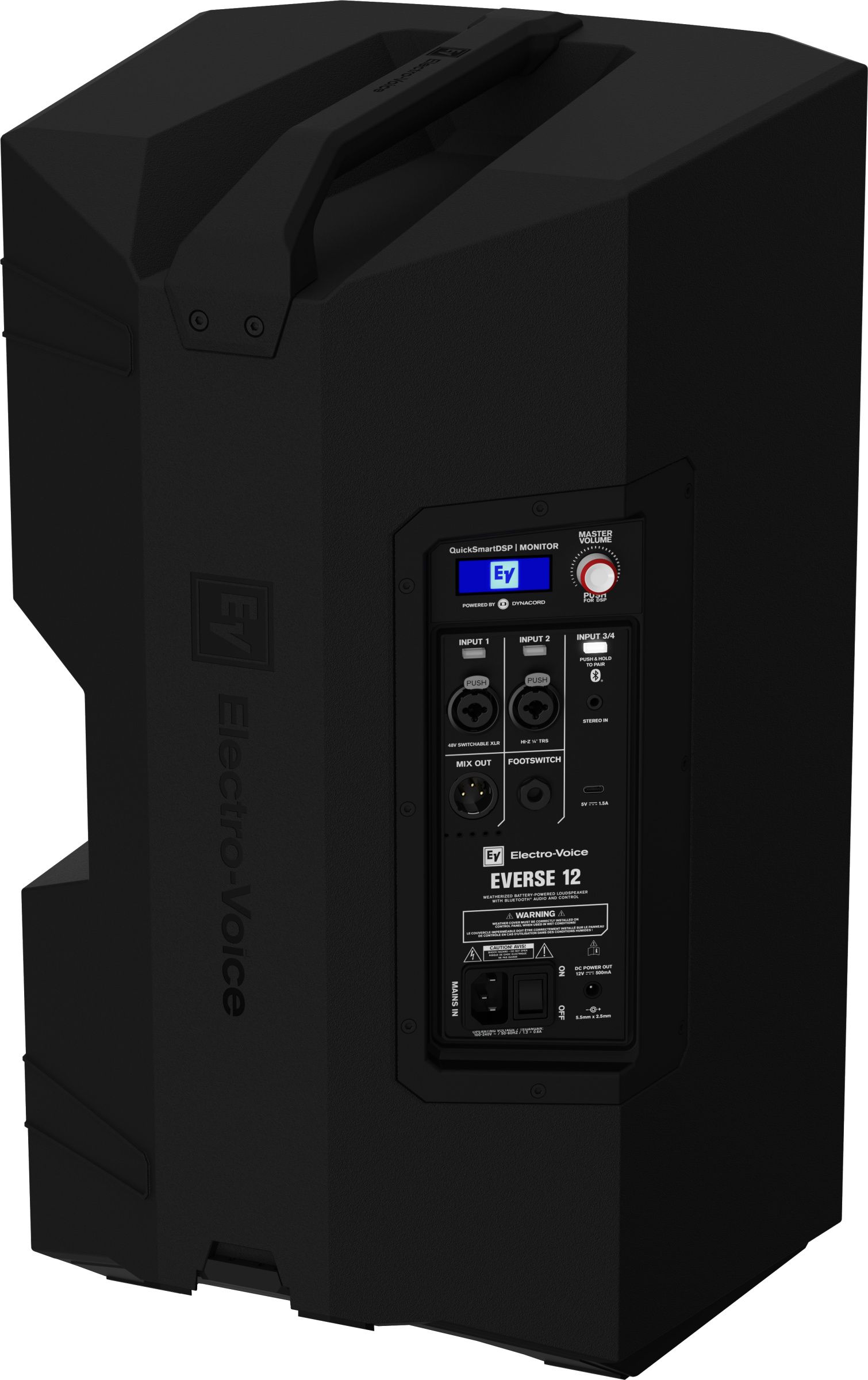EV Everse 12 - 12"/2 way active speaker with battery/DSP - black – Bild 8