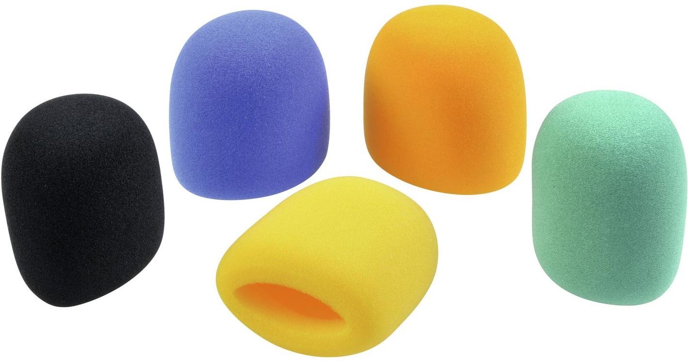 OMNITRONIC microphone windscreen set, 5 colours OMNITRONIC microphone windscreen set, 5 colours