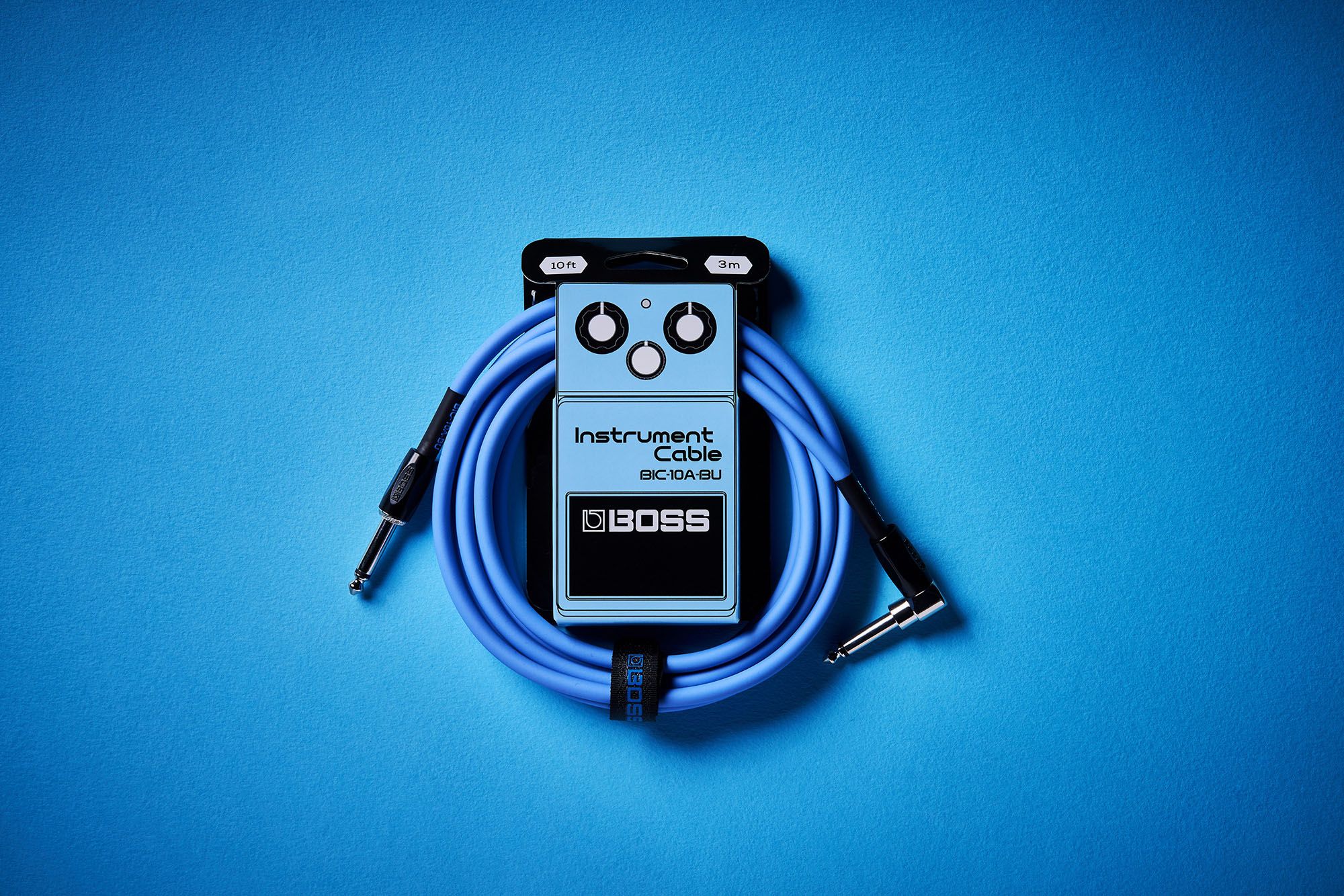 Boss Kabel BIC-10A-BU winkel/gerade Blue 3m