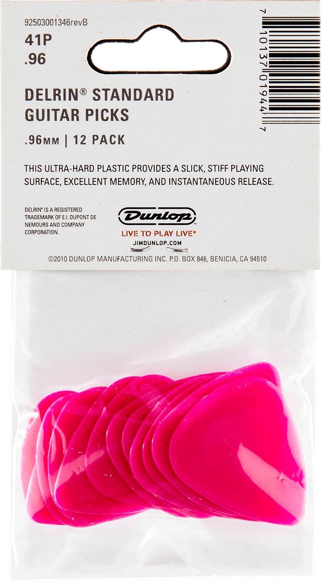 Dunlop Delrin 500 picks 0,96mm 41P96 12 pack – Bild 2