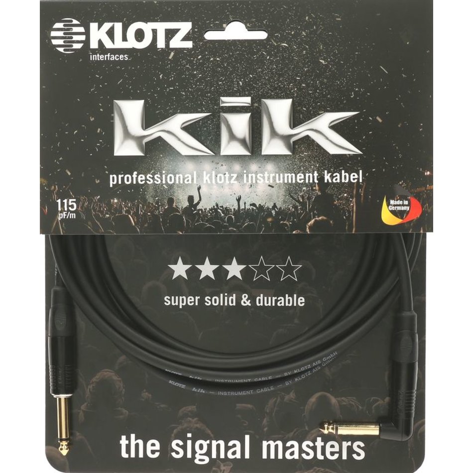 Klotz KIKKG Instrumentenkabel 4,5m Winkel schwarz Klotz KIKKG Instrumentenkabel 4,5m Winkel schwarz
