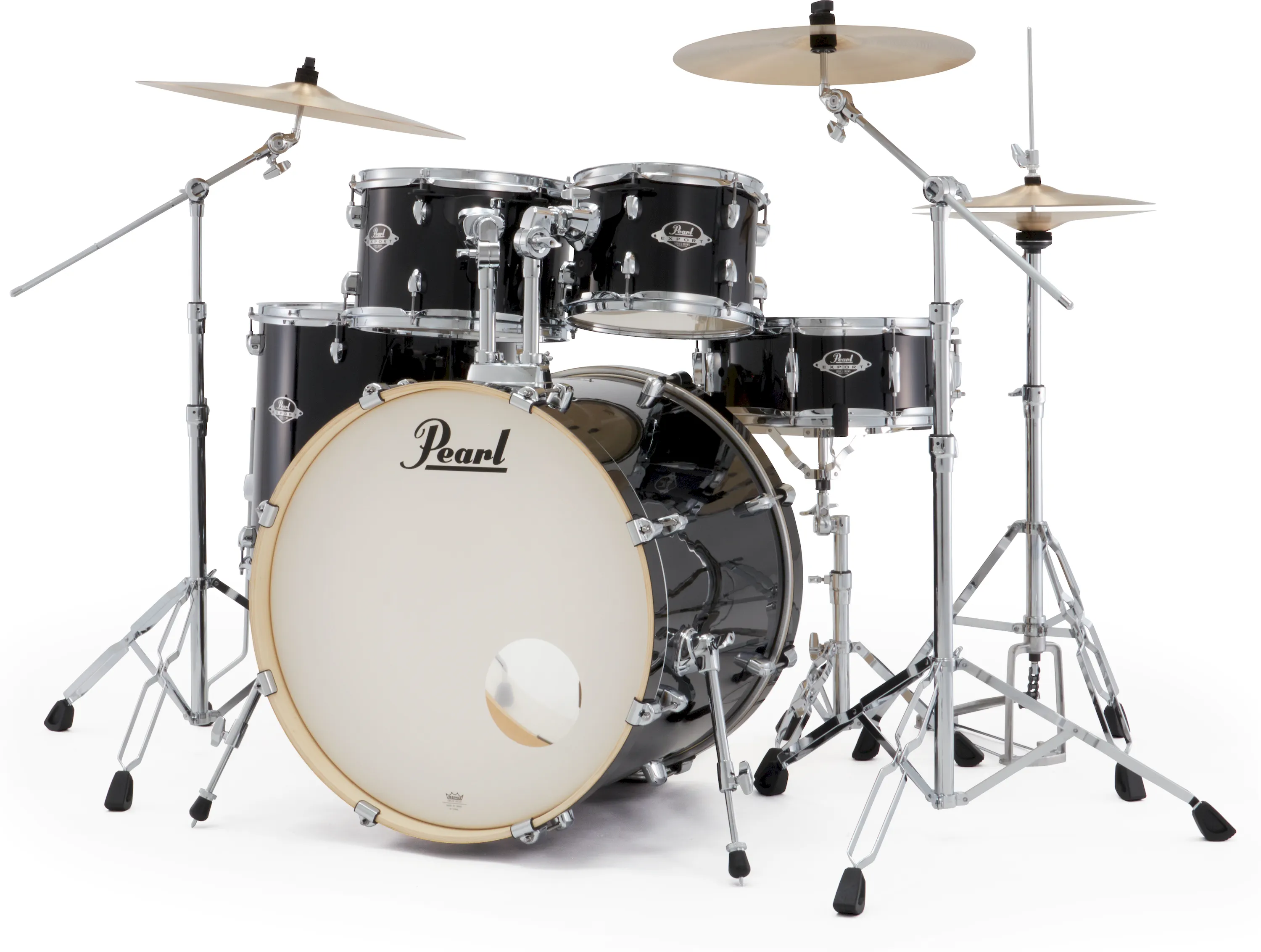 Pearl EXX725SNBR/C31 Export Drumset Jet Black/Sabian PX