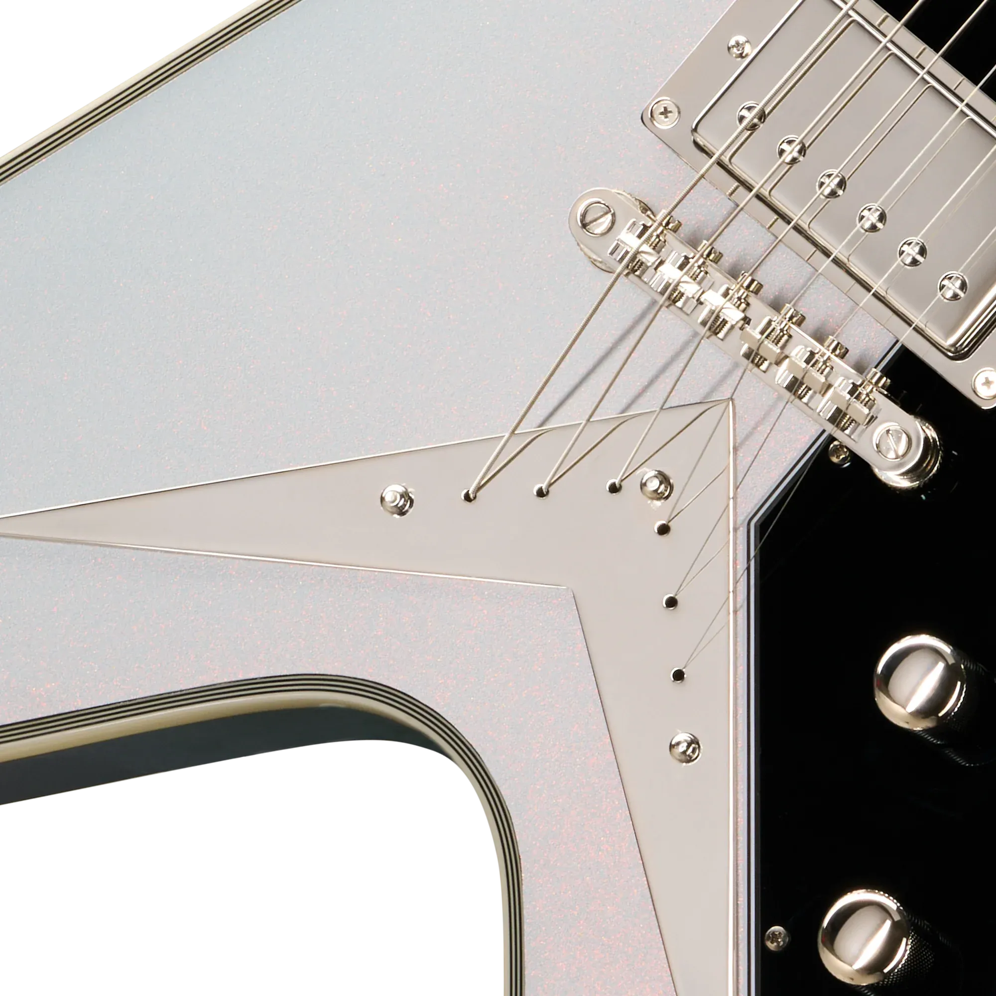 Epiphone Flying V Custom Futura Quicksilver Shift – Bild 5